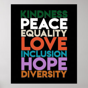 Poster Bondade Apoio à Paz na Terra Dia Mundial da Paz