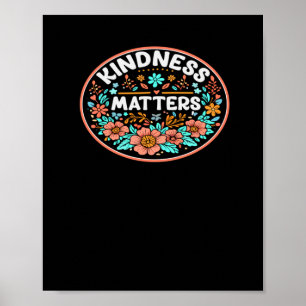 Poster Bondade De Ser Bastante Vinheta Floral De Flores D