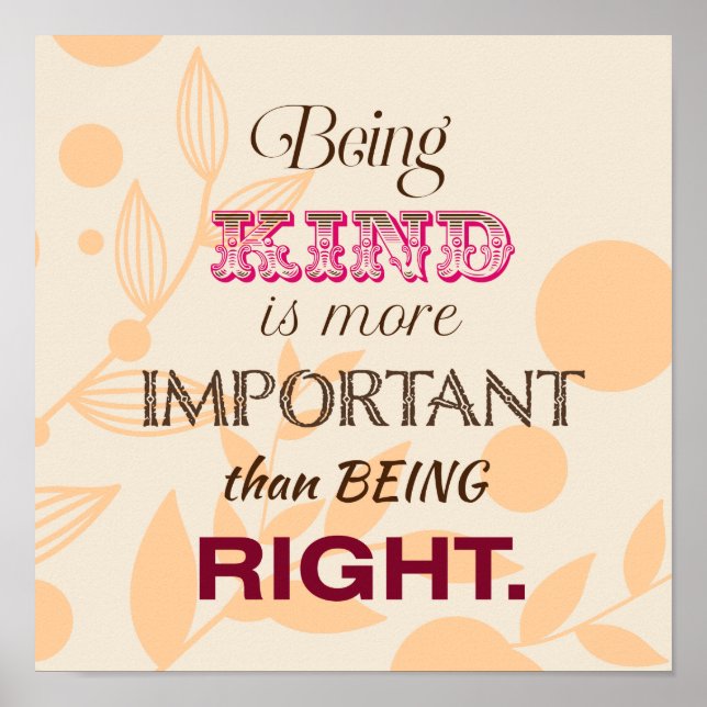 Poster Bondade e Perdão Citações Inspiradoras (Frente)