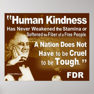 Póster Bondade humana do FDR