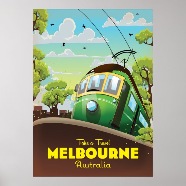 Poster Bonde de Melbourne Austrália (Frente)
