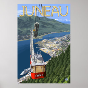 Póster Bonde sobre Juneau, Alaska