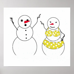 Poster Bondecos de Neve da Era do Biquíni
