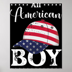 Poster Boné All American Boy - 4 de julho
