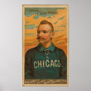 Póster Boné Anson, Chicago White Stockings