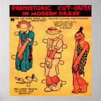 Boneca de papel em quadrinhos da década de 1930, P