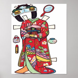 Póster Boneca de Papel, Kimono Cortado