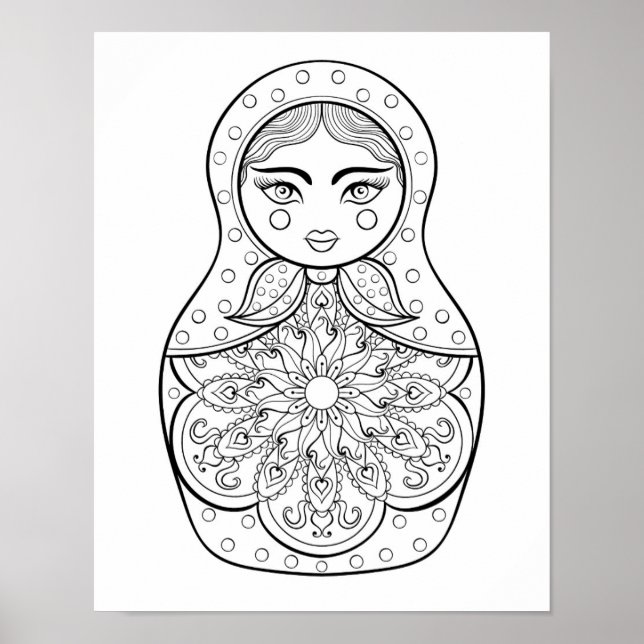 Póster Boneca Russa Elegante 2 (Frente)