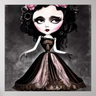 Poster Boneca Vintage