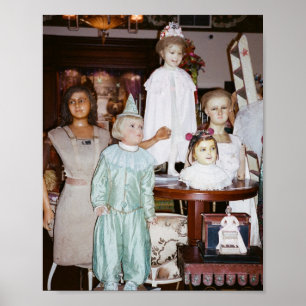Poster Bonecas Vintage Antiques