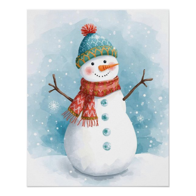 Póster Boneco de Neve (Frente)