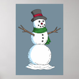 Poster Boneco de neve