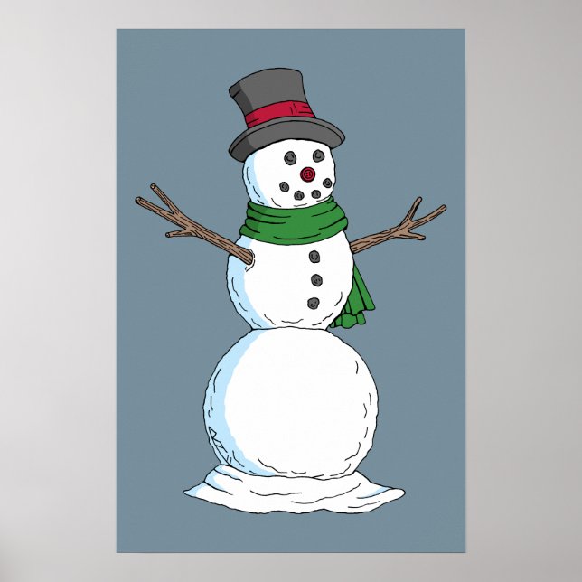 Poster Boneco de neve (Frente)