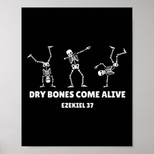 Poster Bones secos vêm vivos Halloween Christian Dancing