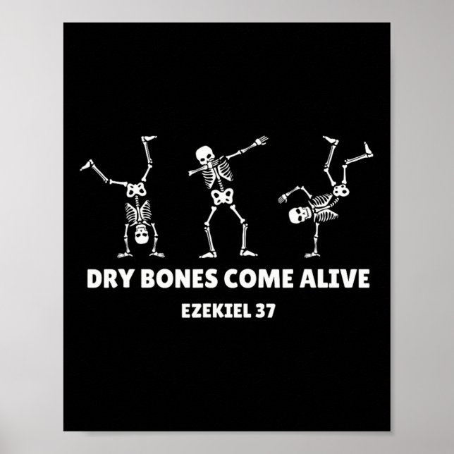 Poster Bones secos vêm vivos Halloween Christian Dancing  (Frente)
