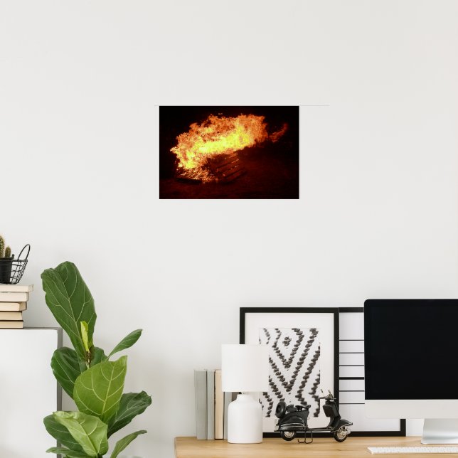 Póster Bonfire (Escritório em casa)