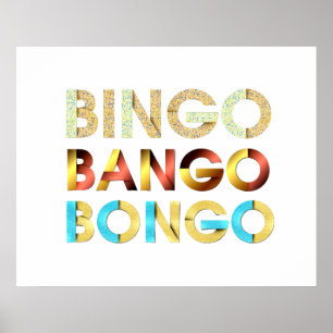 Póster Bongos de Bango do Bingo do T