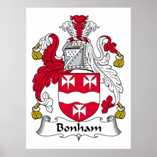 Poster Bonham Family Crest