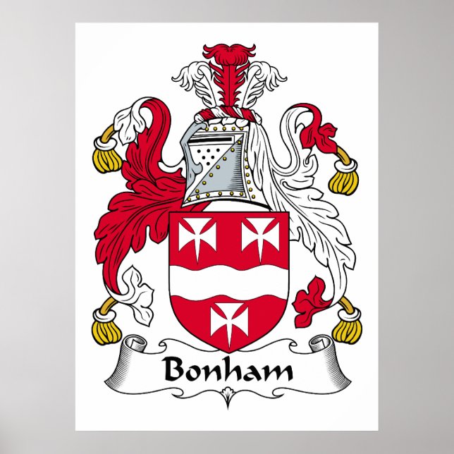 Poster Bonham Family Crest (Frente)
