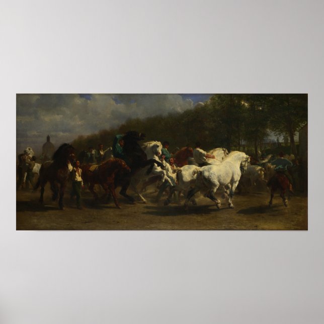 Poster Bonheur - A Feira do Cavalo 1855 (Frente)