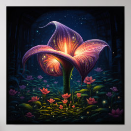 Poster Bonita Calla Llily Flower Art— Florist Lily