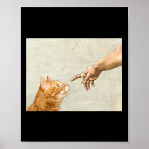 Poster Bonita e Engraçada Grafia de Arte Gato Y2k Garota 