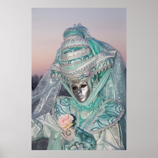 Póster Bonita fantasia de carnaval, Veneza (Frente)