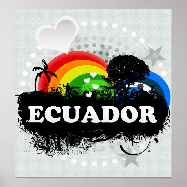 Póster Bonita Frutura Equador (Frente)