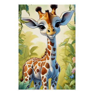 Póster Bonita Girafa Poster