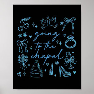 Poster Bonita Ir À Noiva Da Capela Envolveu Bachelorett