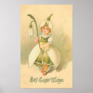 Poster Bonita Páscoa Vintage