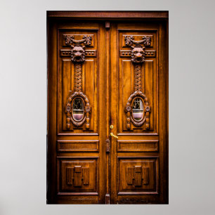 POSTER BONITA PORTA DE VINTAGEM