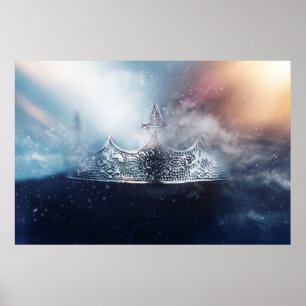 Poster Bonita rainha e coroa-rei