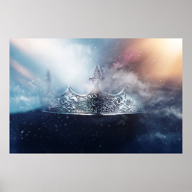 Poster Bonita rainha e coroa-rei (Frente)