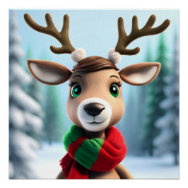 Póster Bonita Reindeer