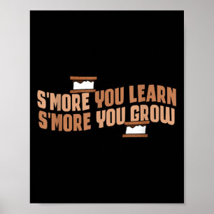 Poster Bonita Smore Que Aprende Mais Motivação Que Cresce