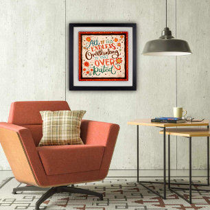 Poster Bonito citação retrorreflectora com pensamento exc