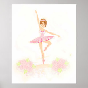 Poster bonito da bailarina