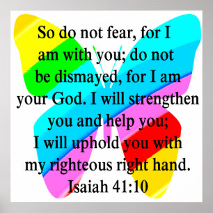 PÓSTER BONITO DESIGN ISAIAH 41:10