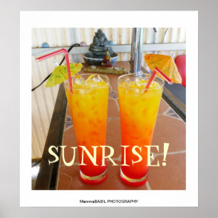 Poster bonito do nascer do sol!