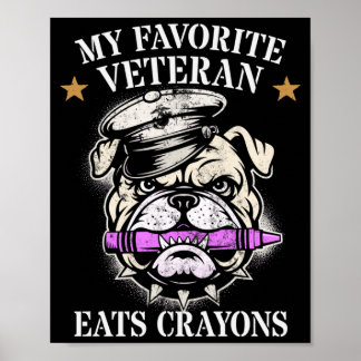 Poster Bonito Esquadrão Favorito de Veteranos que Come Gi