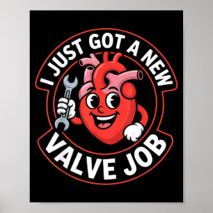 Poster Bonito Eu acabei de fazer um novo trabalho de válv