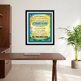 Poster Bonito Faculdade de Bonita Criança Estudantes