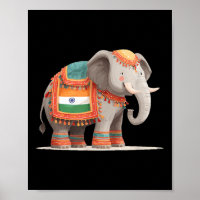 Bonito Figurino De Elefante Para Cores E Anim Indi