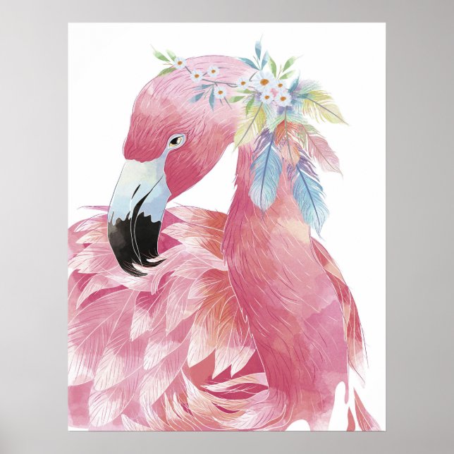 Poster Bonito Flamingo Art 2 (Frente)