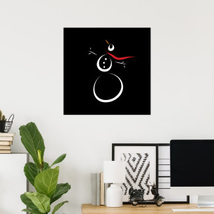 Poster Bonito inverno - Neve Preta