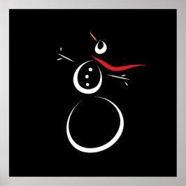 Poster Bonito inverno - Neve Preta