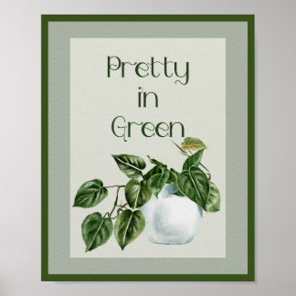 Poster Bonito na fábrica de casas verdes