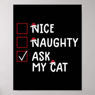 Poster Bonito Natal Bastante Bastante De Gato
