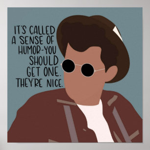 Poster Bonito no Colorblock Rosa